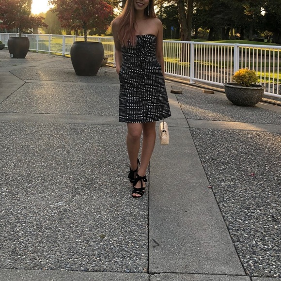 Theory Plaid Print Mini Dress - Picture 4 of 5